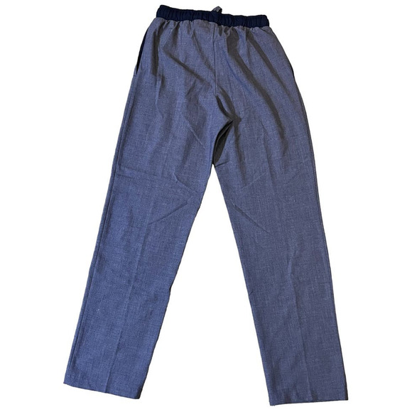 Cuddl Duds Scrubs Joggers Pants Nurse Size S Blue Pockets Drawstring Lightweight - Picture 2 of 8